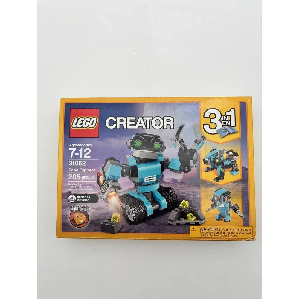 New In Box Retired LEGO Creator 31062 - 3 in 1 Robo Explorer New Sealed